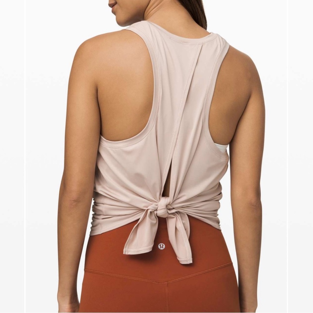 LULULEMON All Tied Up Tank *No-Stink Zinc - WIBUXS - Pink Bliss - Sz 4